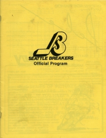 Seattle Breakers 1980-81 game program
