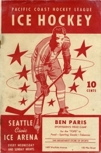 Seattle Ironmen 1945-46 game program