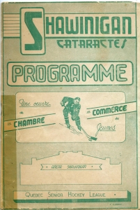Shawinigan Falls Cataracts 1948-49 game program