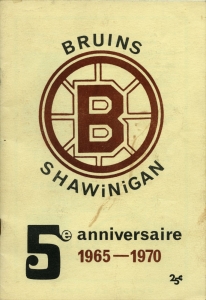 Shawinigan Bruins 1969-70 game program