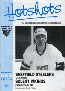 Sheffield Steelers 1991-92 game program