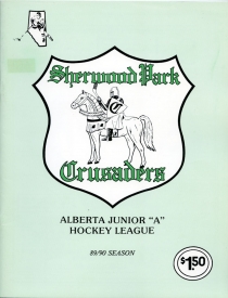 Sherwood Park Crusaders 1989-90 game program