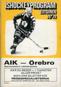Skelleftea AIK 1978-79 game program