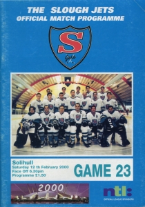 Slough Jets 1999-00 game program