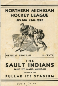 Sault Ste. Marie Indians 1941-42 game program