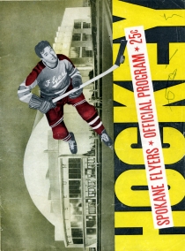 Spokane Flyers 1954-55 game program