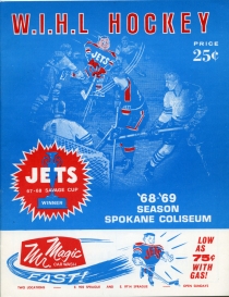 Spokane Jets 1968-69 game program