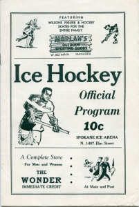 Spokane Spartans 1947-48 game program