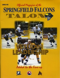 Springfield Falcons 2002-03 game program