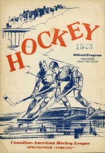 Springfield Indians 1931-32 game program