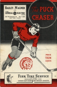 Springfield Indians 1938-39 game program