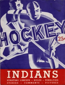 Springfield Indians 1948-49 game program