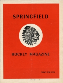 Springfield Indians 1958-59 game program