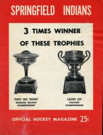 Springfield Indians 1962-63 game program