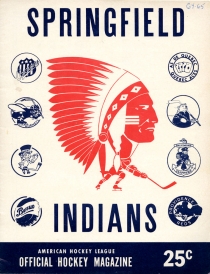 Springfield Indians 1964-65 game program