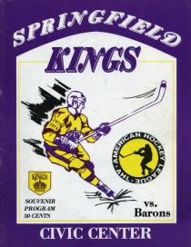 Springfield Kings 1973-74 game program