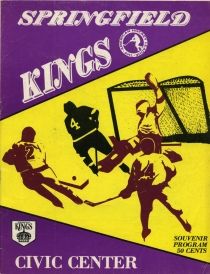 Springfield Kings/Indians 1974-75 game program