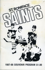 St. Boniface Saints 1987-88 game program