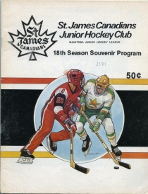 St. James Canadians 1985-86 game program
