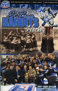 St. Louis Bandits 2007-08 game program