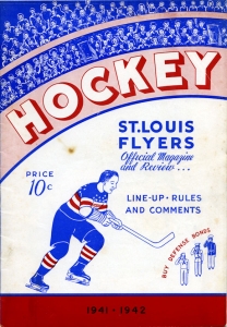St. Louis Flyers 1941-42 game program