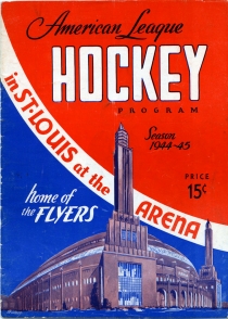 St. Louis Flyers 1944-45 game program