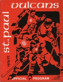 St. Paul Vulcans 1976-77 game program