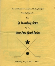 St. Petersburg Stars 1971-72 game program