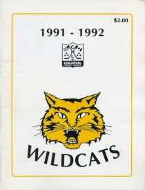 St. Thomas Wildcats 1991-92 game program