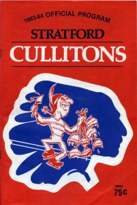 Stratford Cullitons 1983-84 game program
