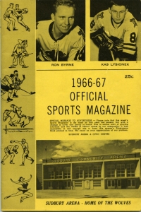 Sudbury Cub-Wolves 1966-67 game program