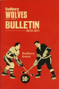 Sudbury Cub-Wolves 1970-71 game program