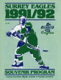 Surrey Eagles 1991-92 game program