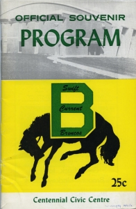 Swift Current Broncos 1971-72 game program