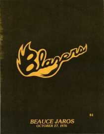 Syracuse Blazers 1976-77 game program