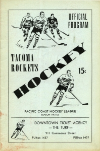 Tacoma Rockets 1951-52 game program