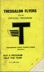 Thessalon Flyers 1979-80 game program