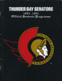 Thunder Bay Senators 1993-94 game program