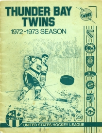Thunder Bay Twins 1972-73 game program