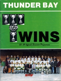 Thunder Bay Twins 1988-89 game program