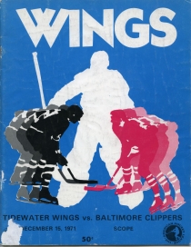 Tidewater Wings 1971-72 game program
