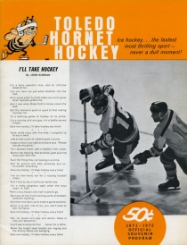 Toledo Hornets 1971-72 game program