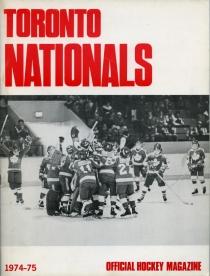 Toronto Nationals 1974-75 game program
