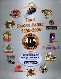 Trail Smoke Eaters 1999-00 game program
