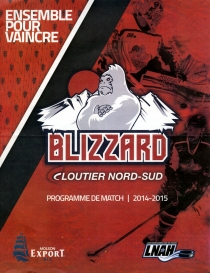 Trois-Rivieres Blizzard 2014-15 game program