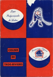 Trois-Rivieres Lions 1958-59 game program