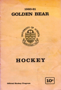 U. of Alberta 1960-61 game program