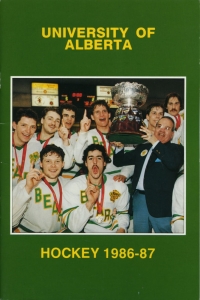 U. of Alberta 1986-87 game program