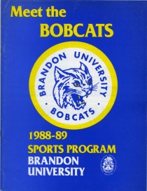 Brandon University 1988-89 game program