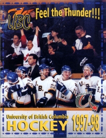 U. of British Columbia 1997-98 game program